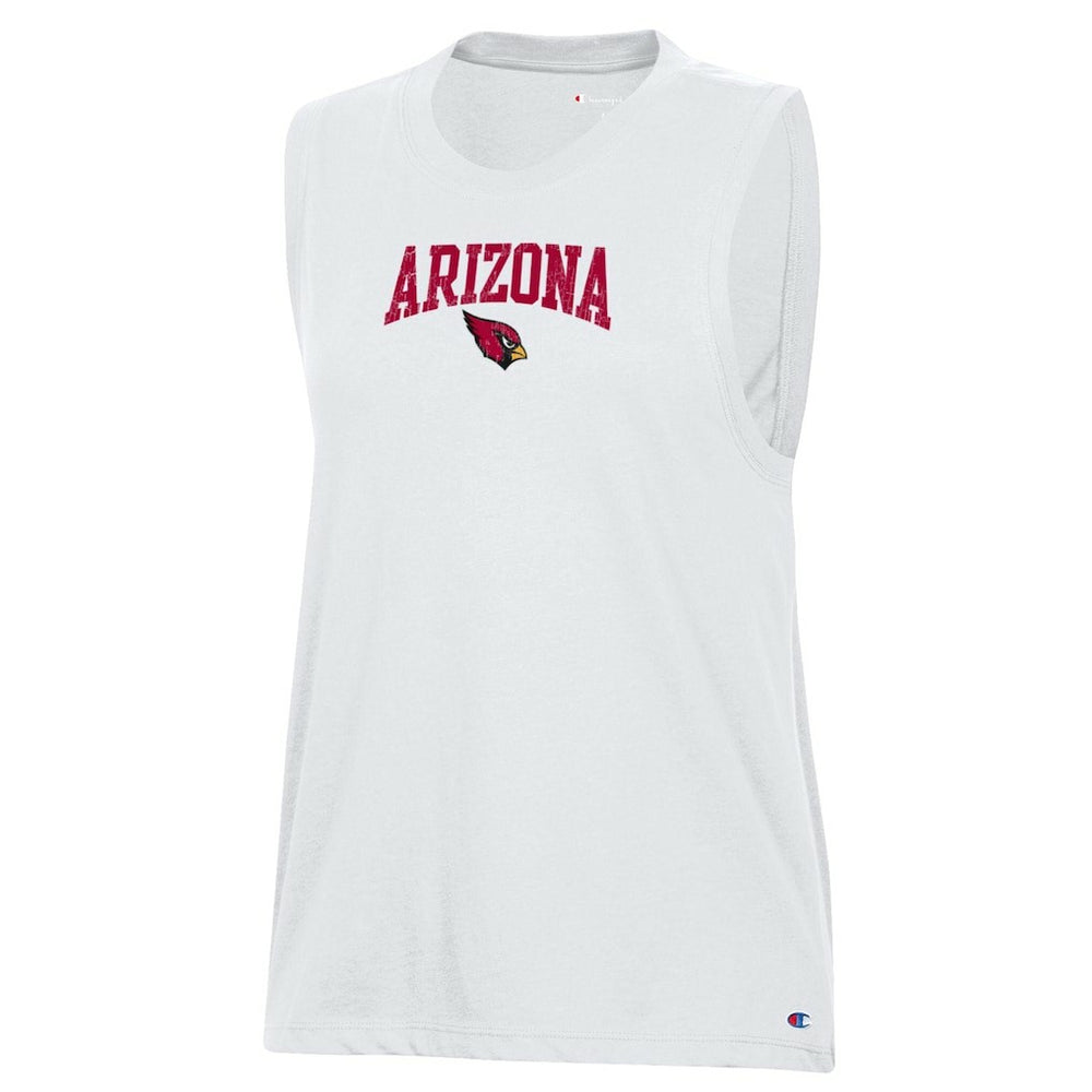 Arizona Cardinals Champion Women's Muscle Tank Top White - NFL