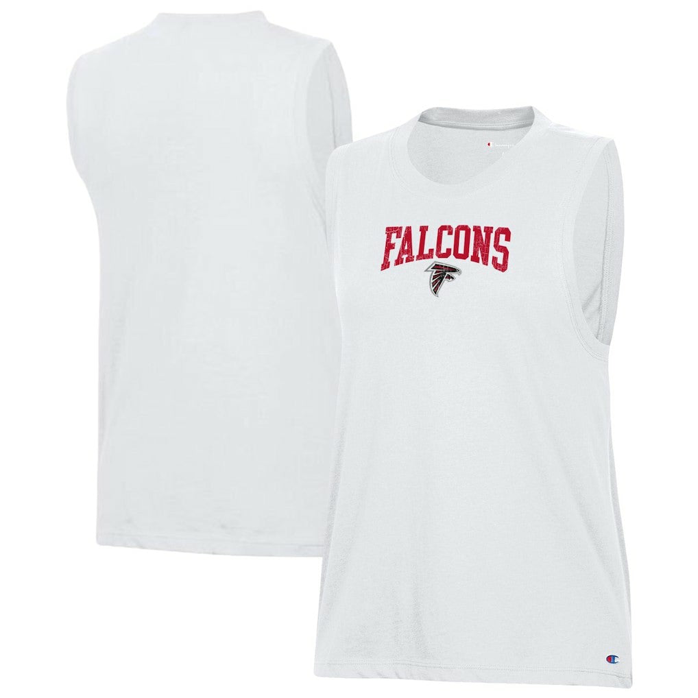 Atlanta Falcons Champion Women's Muscle Tank Top White - NFL
