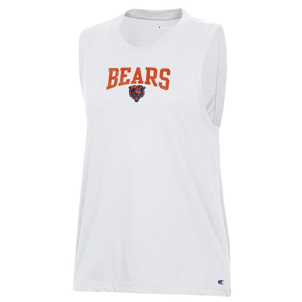 Chicago Bears Champion Women's Muscle Tank Top White - NFL