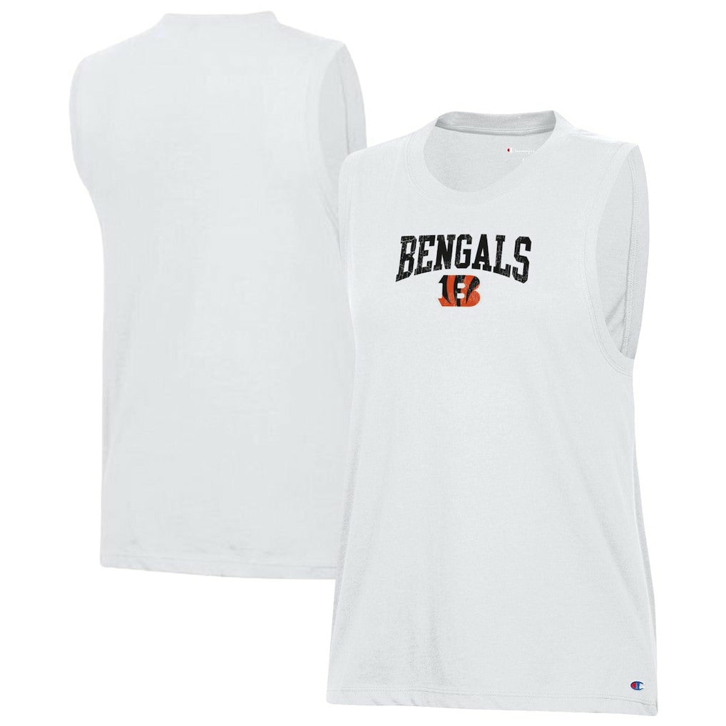 Cincinnati Bengals Champion Women's Muscle Tank Top White - NFL