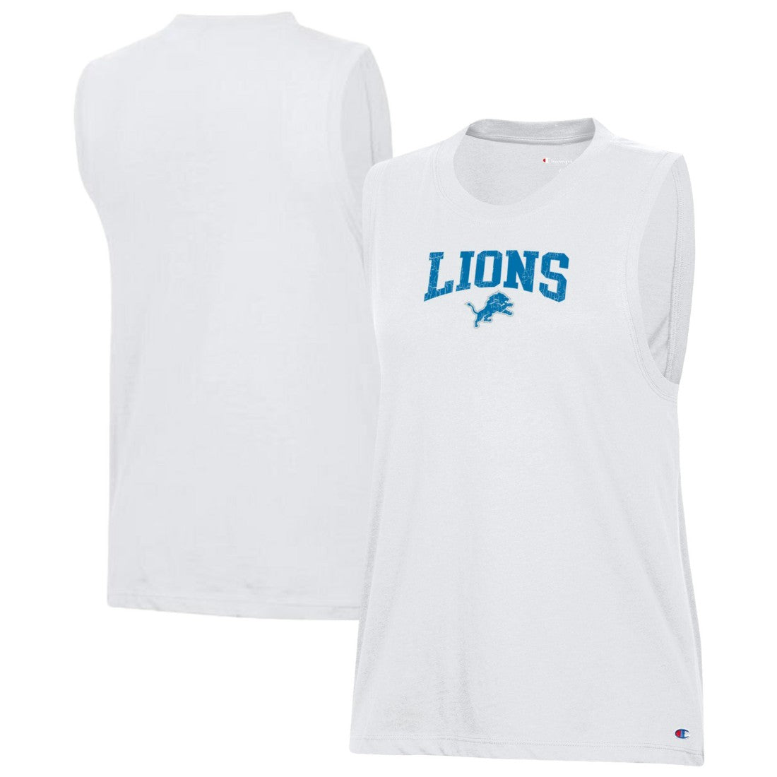 Detroit Lions Champion Women's Muscle Tank Top White - NFL