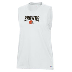 Cleveland Browns Champion Women's Muscle Tank Top White - NFL