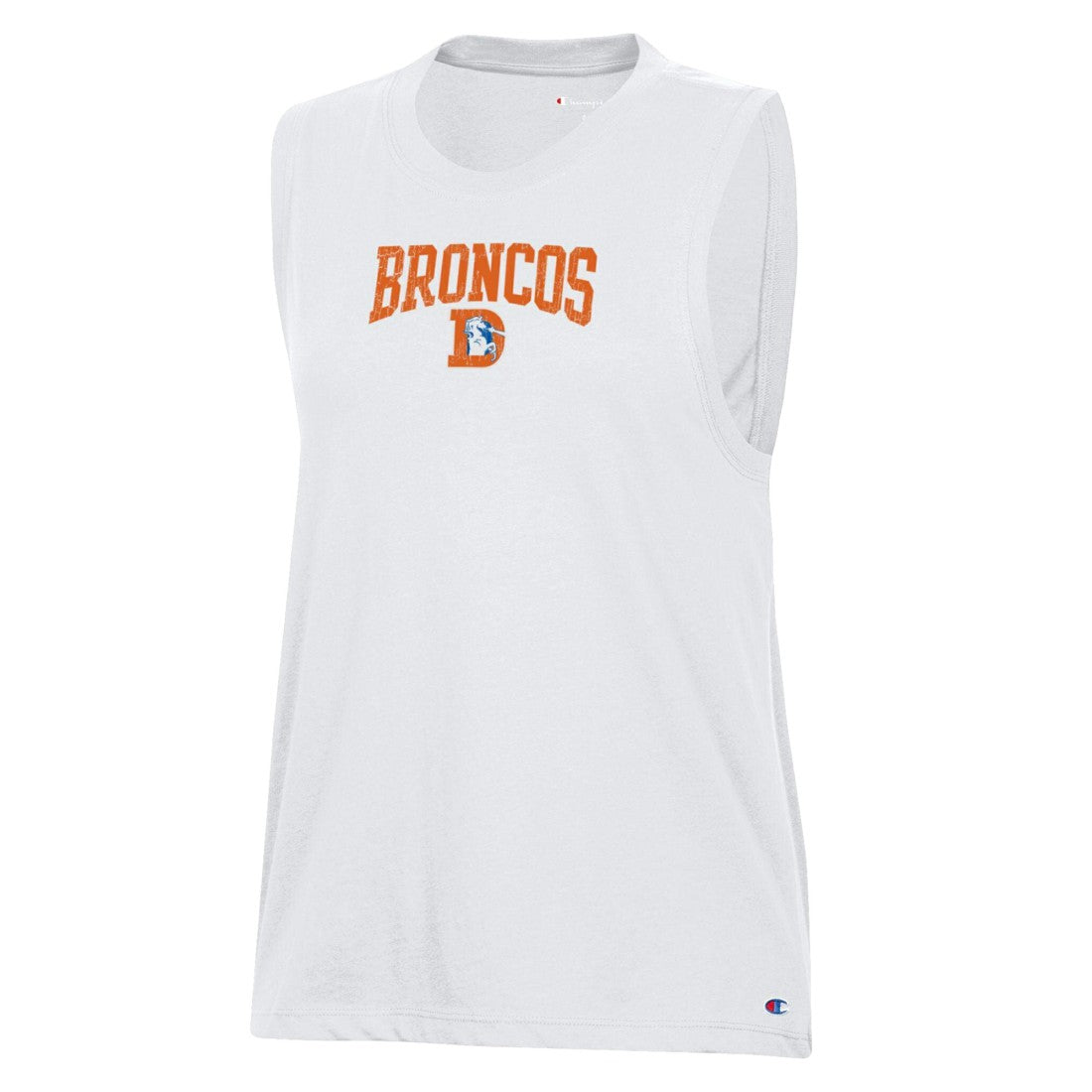 Denver Broncos Champion Women's Muscle Tank Top White - NFL