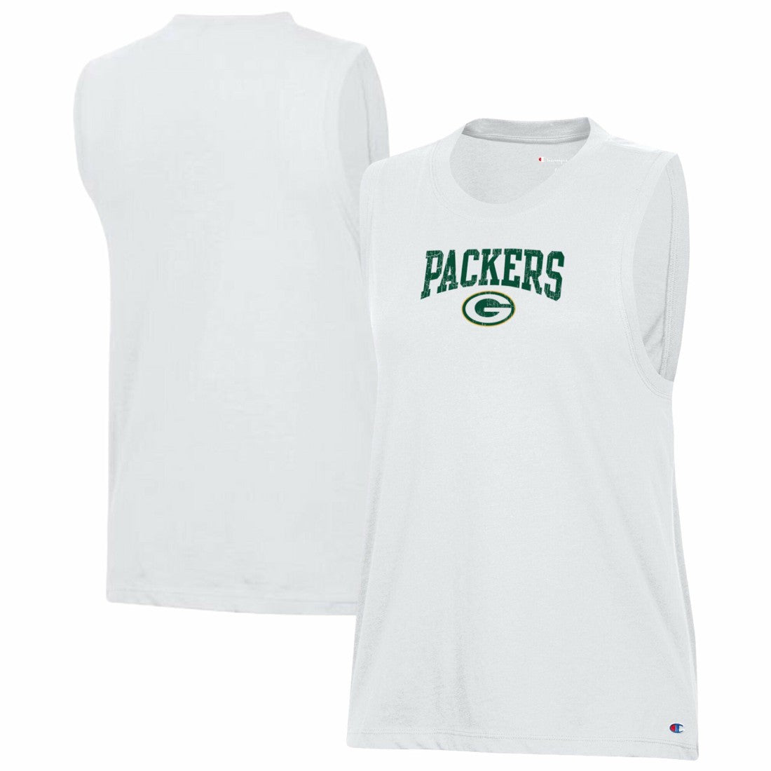Green Bay Packers Champion Women's Muscle Tank Top White - NFL