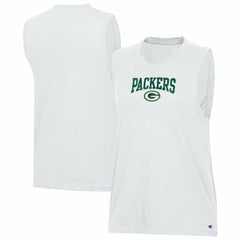 Green Bay Packers Champion Women's Muscle Tank Top White - NFL