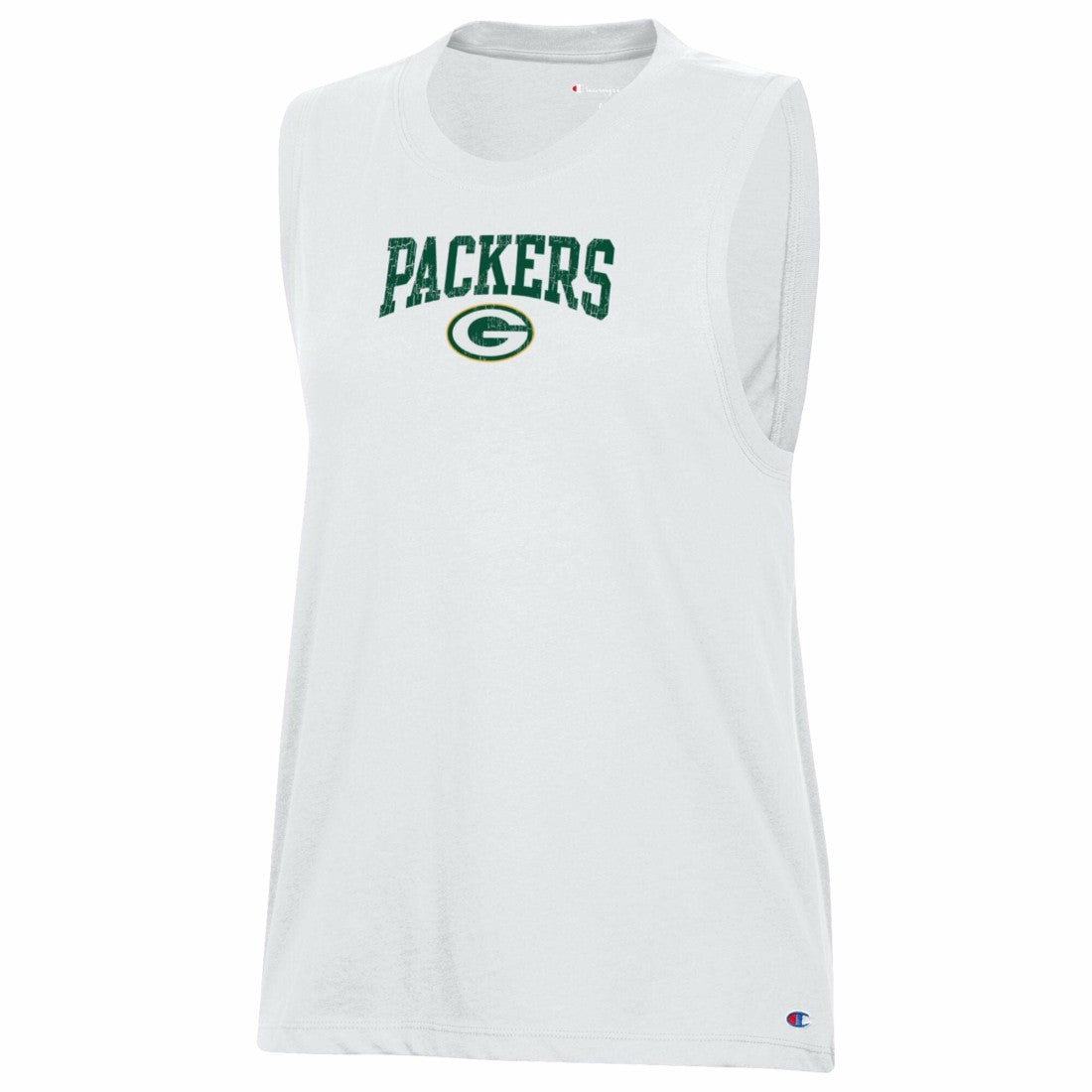 Green Bay Packers Champion Women's Muscle Tank Top White - NFL