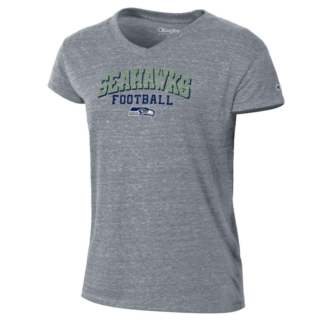 Seattle Seahawks Champion Women's Triumph Tri-Blend V-Neck T-Shirt Gray - NFL