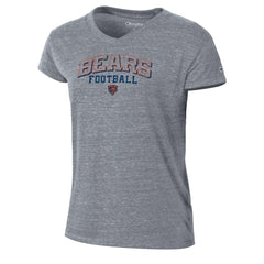 Chicago Bears Champion Women's Triumph Tri-Blend V-Neck T-Shirt Gray - NFL