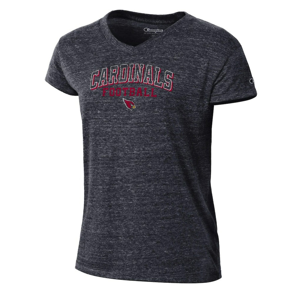 Arizona Cardinals Champion Women's Triumph Tri-Blend V-Neck T-Shirt Black - NFL