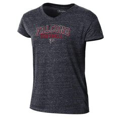 Atlanta Falcons Champion Women's Triumph Tri-Blend V-Neck T-Shirt Black - NFL