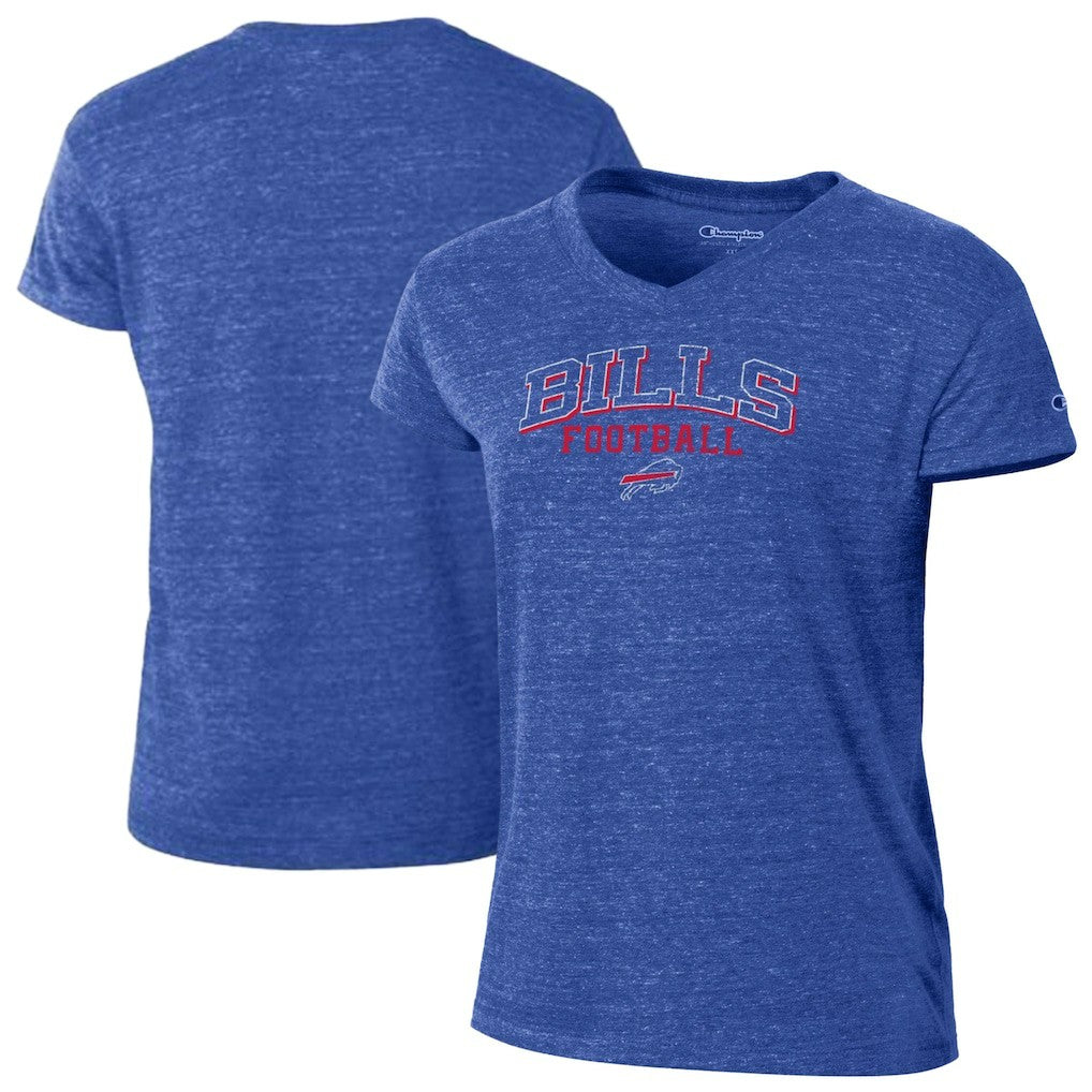Buffalo Bills Champion Women's Triumph Tri-Blend V-Neck T-Shirt Royal - NFL