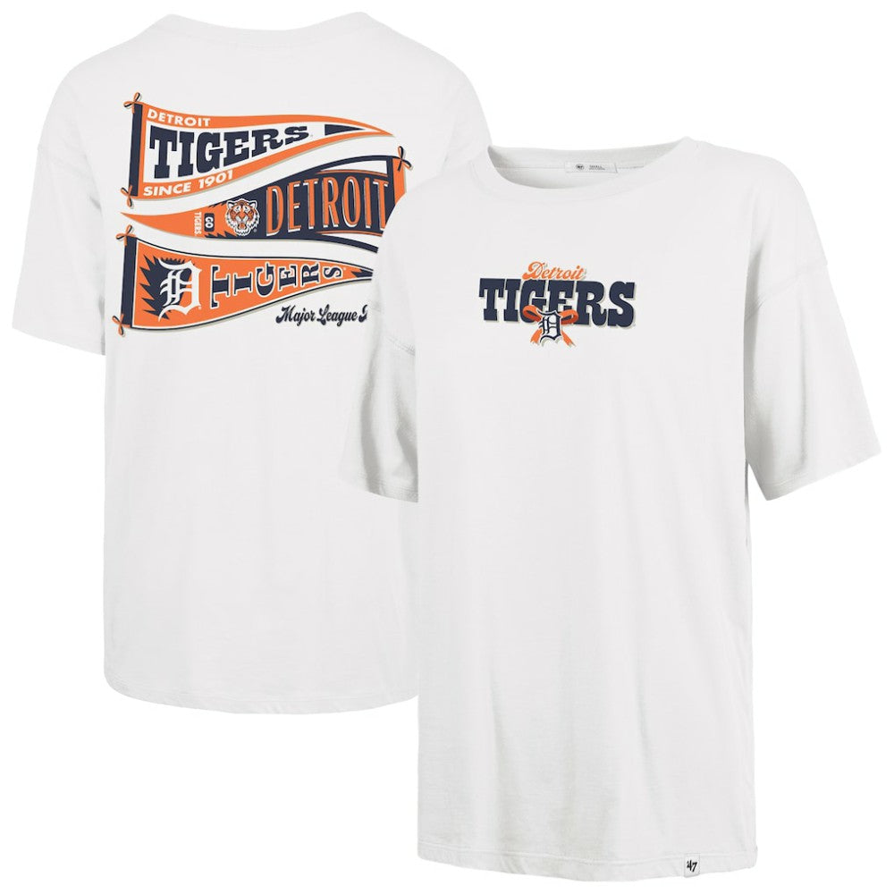 Detroit Tigers '47 Women's Bow & Banner Sadie T-Shirt Clearance