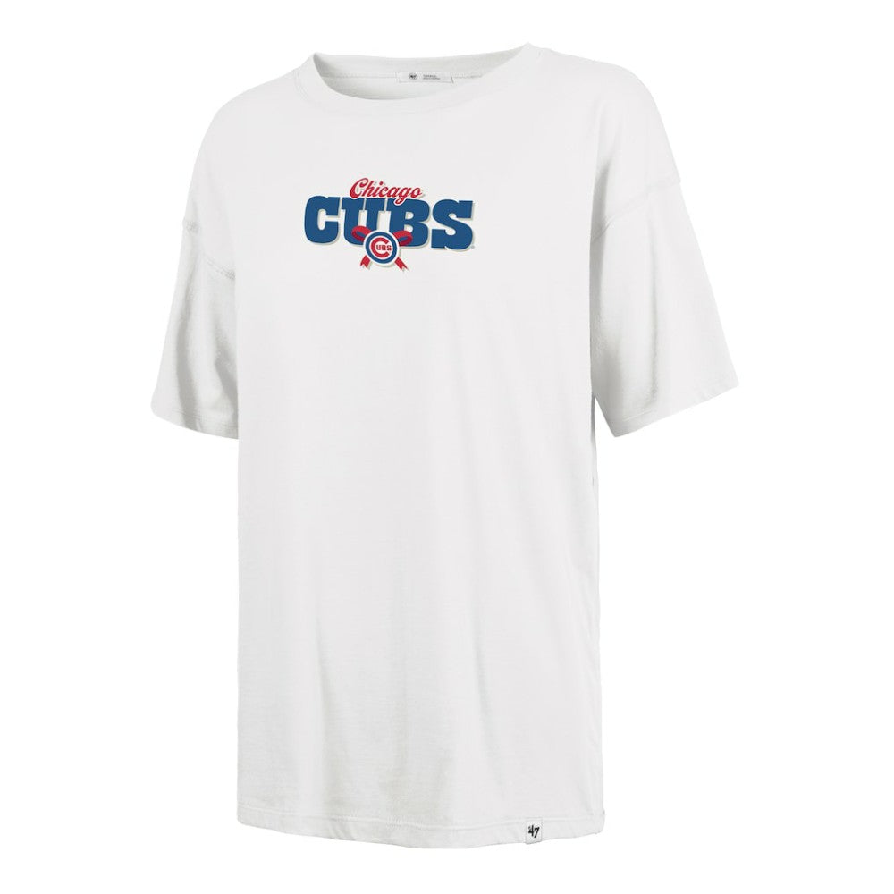 Chicago Cubs '47 Women's Bow & Banner Sadie T-Shirt Lifestyle