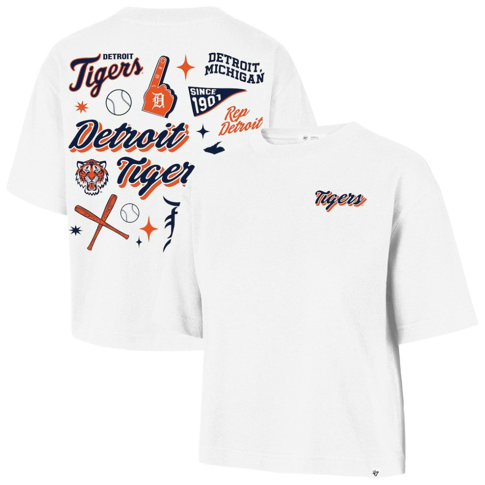 Detroit Tigers '47 Women's Collage Script Reed City T-Shirt Online