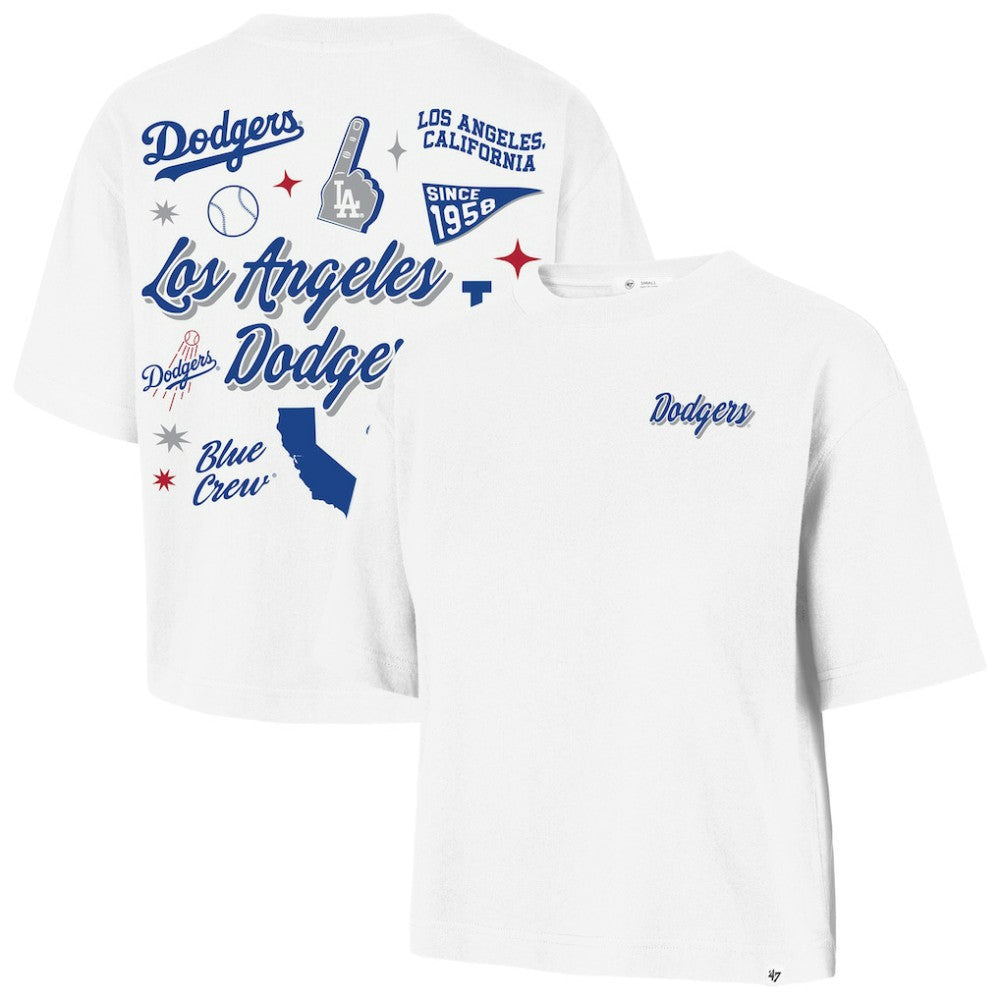 Los Angeles Dodgers '47 Women's Collage Script Reed City T-Shirt Clearance