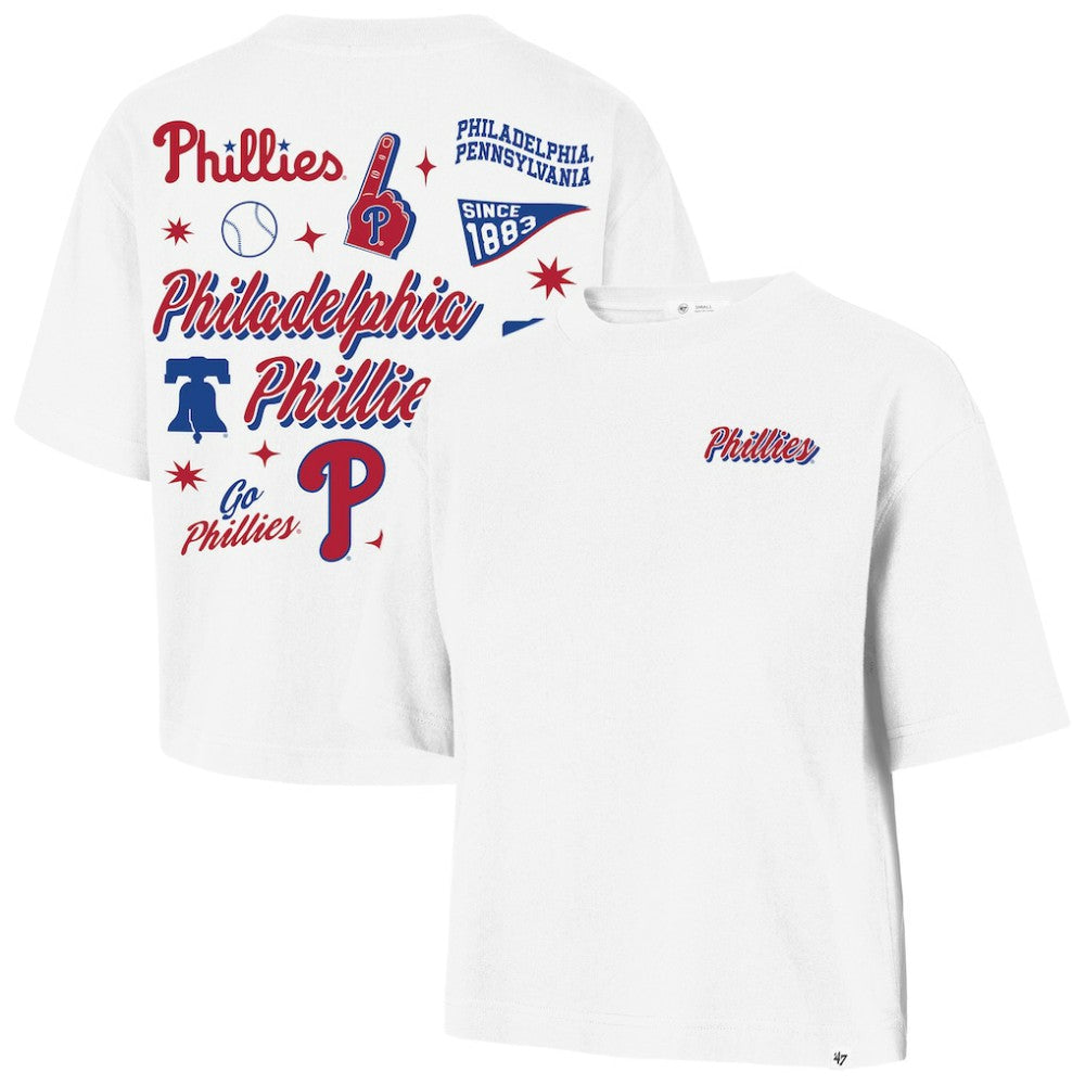 Philadelphia Phillies '47 Women's Collage Script Reed City T-Shirt Lifestyle