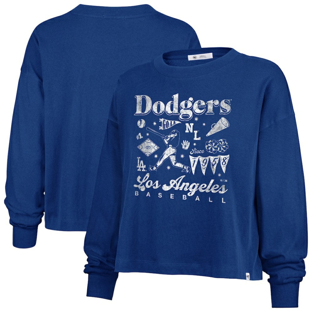 Los Angeles Dodgers '47 Women's Team Collage Sydney Long Sleeve T-Shirt Lifestyle