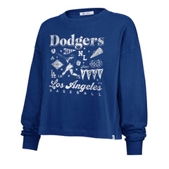 Los Angeles Dodgers '47 Women's Team Collage Sydney Long Sleeve T-Shirt Lifestyle