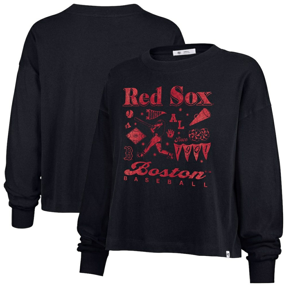 Boston Red Sox '47 Women's Team Collage Sydney Long Sleeve T-Shirt for sale