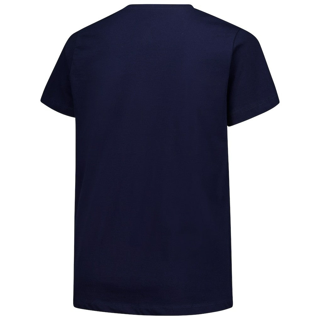 Chicago Bears Women's Plus Size Arch Over Logo V-Neck T-Shirt Navy - Fanatics