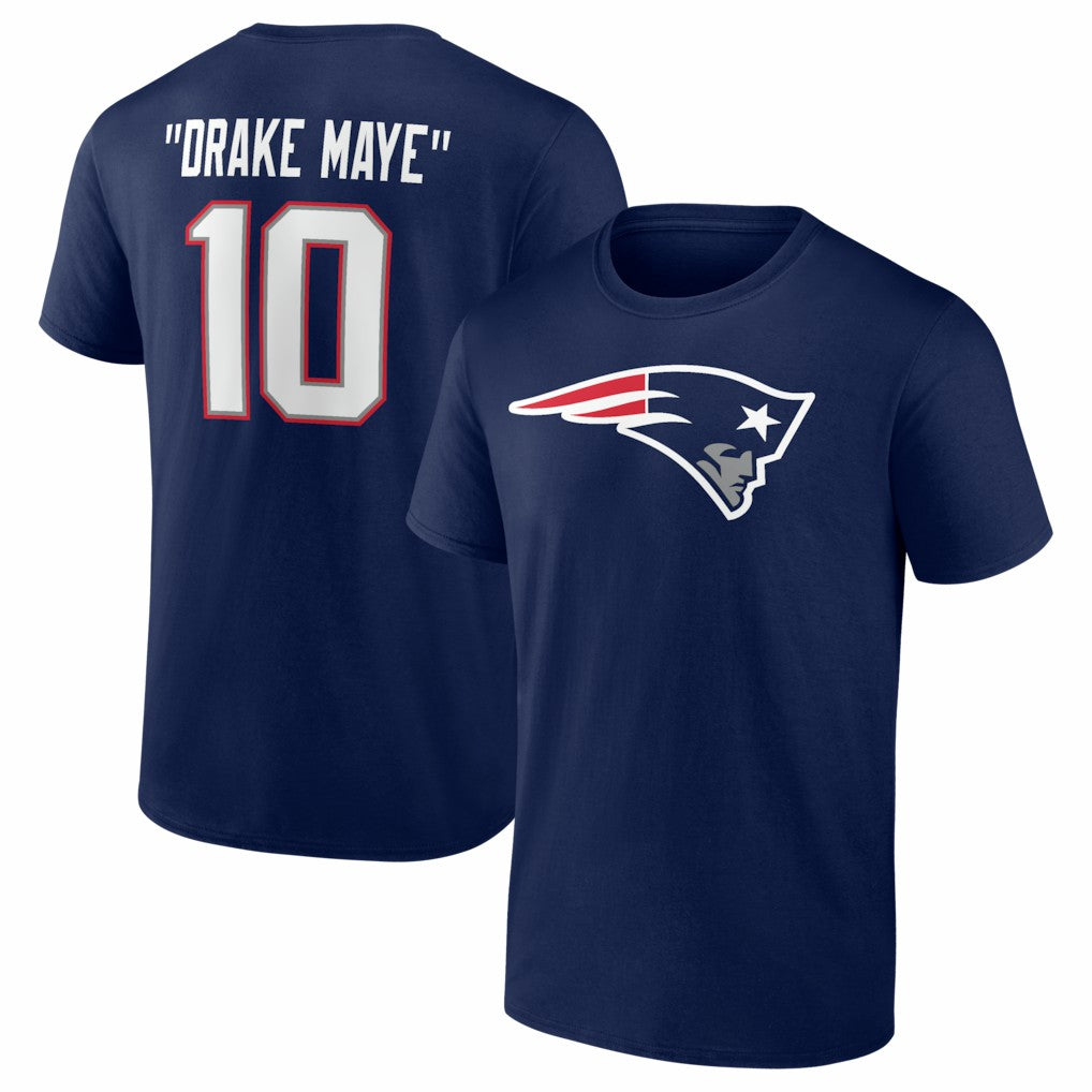 Drake Maye New England Patriots Nickname T-Shirt Navy - NFL