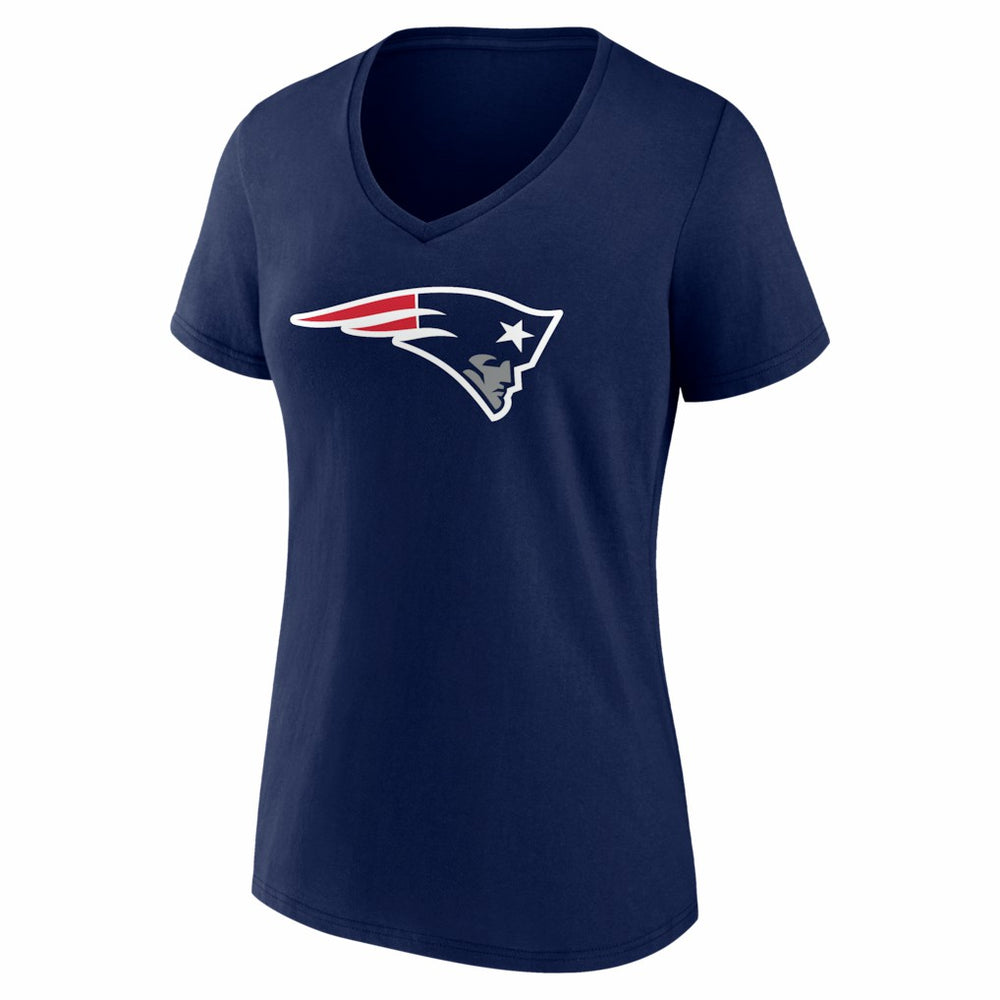 Drake Maye New England Patriots Women's Nickname V-Neck T-Shirt Navy - NFL