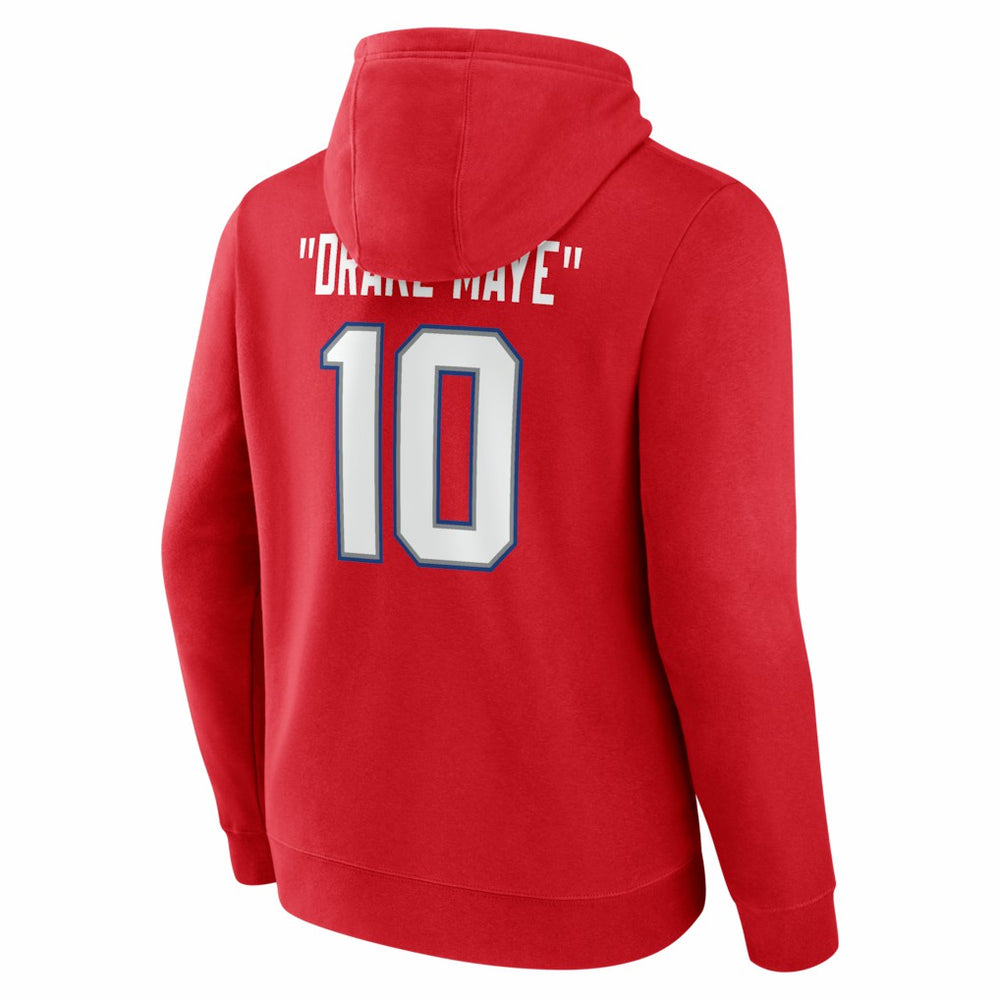 Drake Maye New England Patriots Nickname Hoodie Red - NFL