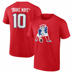 Drake Maye New England Patriots Nickname T-Shirt Red - NFL