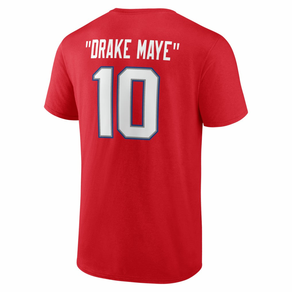 Drake Maye New England Patriots Nickname T-Shirt Red - NFL