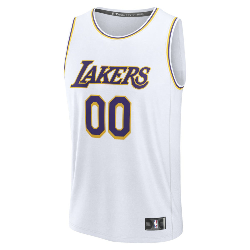 Fanatics - Los Angeles Lakers Fast Break Custom Replica Jersey - Association Edition - White