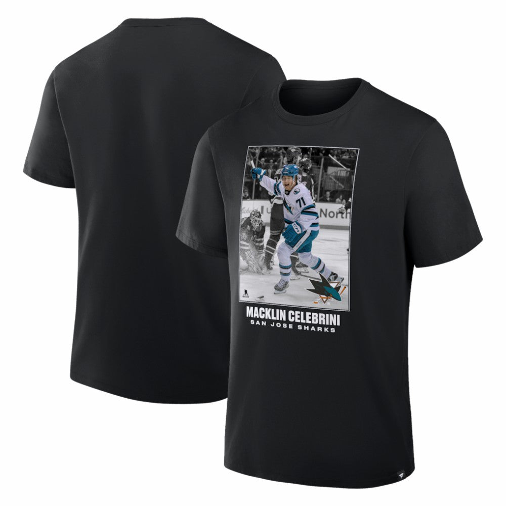Macklin Celebrini San Jose Sharks - NHL Moments Legacy T-Shirt Black