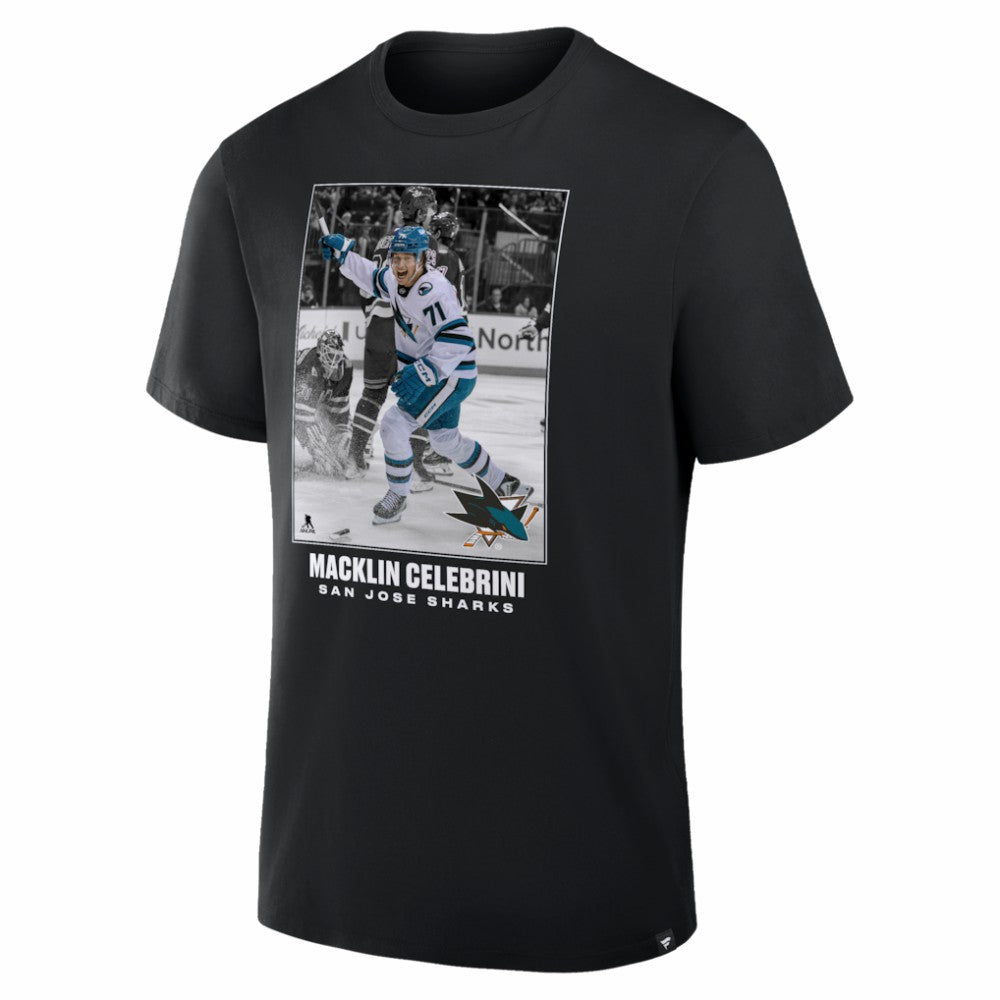 Macklin Celebrini San Jose Sharks - NHL Moments Legacy T-Shirt Black