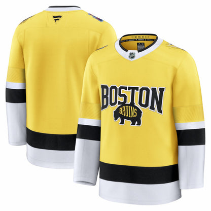 Boston Bruins Fanatics 2026 NHL Stadium Series Premium Custom Jersey - Gold | NHL Jerseys