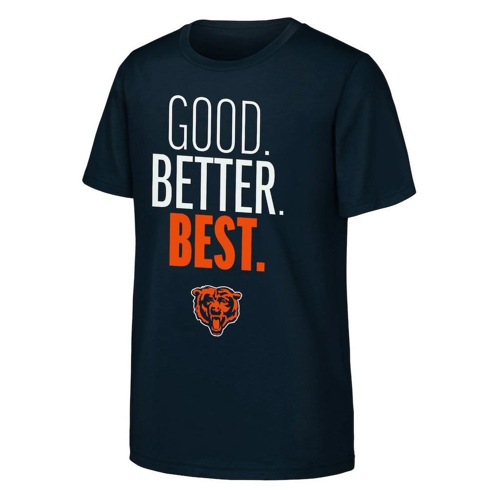 Chicago Bears Outerstuff Youth Good. Better. Best. T-Shirt Navy - NFL
