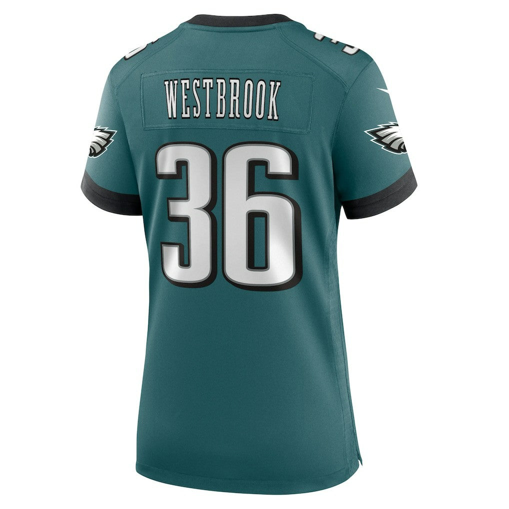Brian Westbrook Philadelphia Eagles Women's Team Retired Game Jersey Midnight Green - Nike