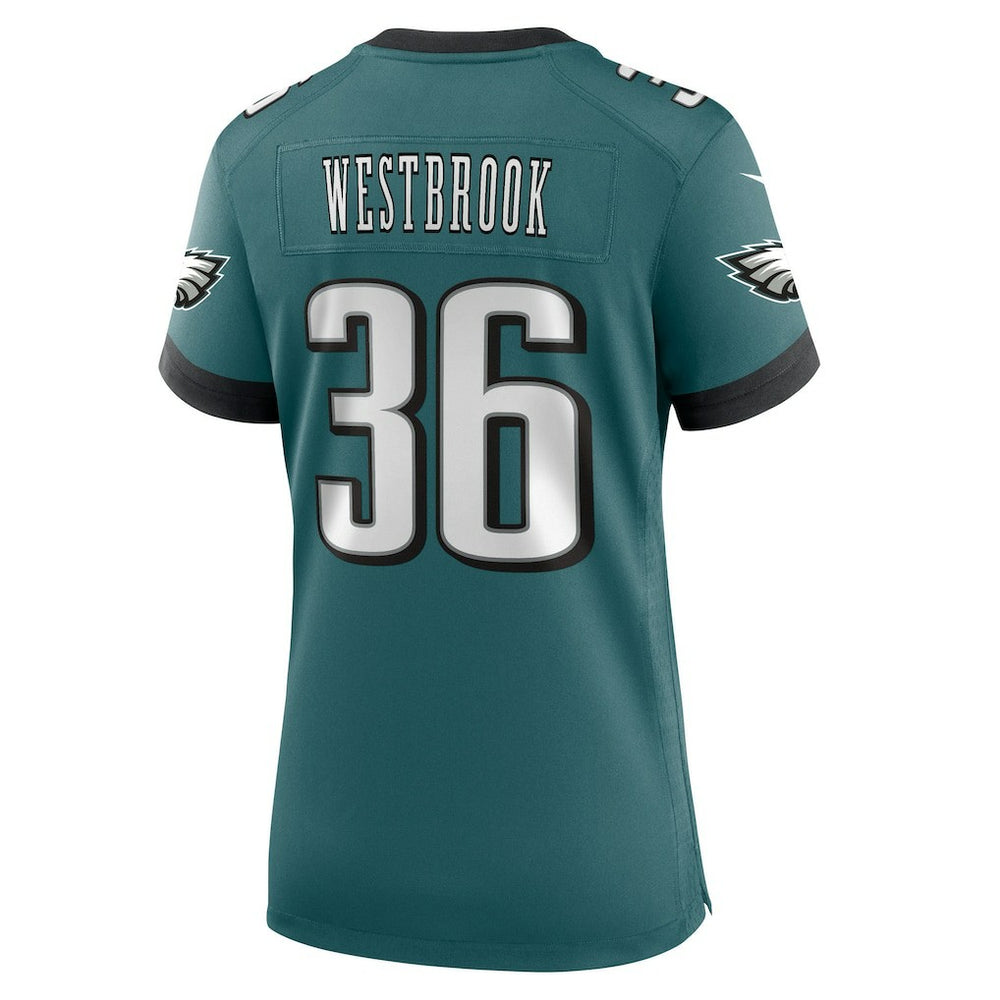 Brian Westbrook Philadelphia Eagles Women's Team Retired Game Jersey Midnight Green - Nike