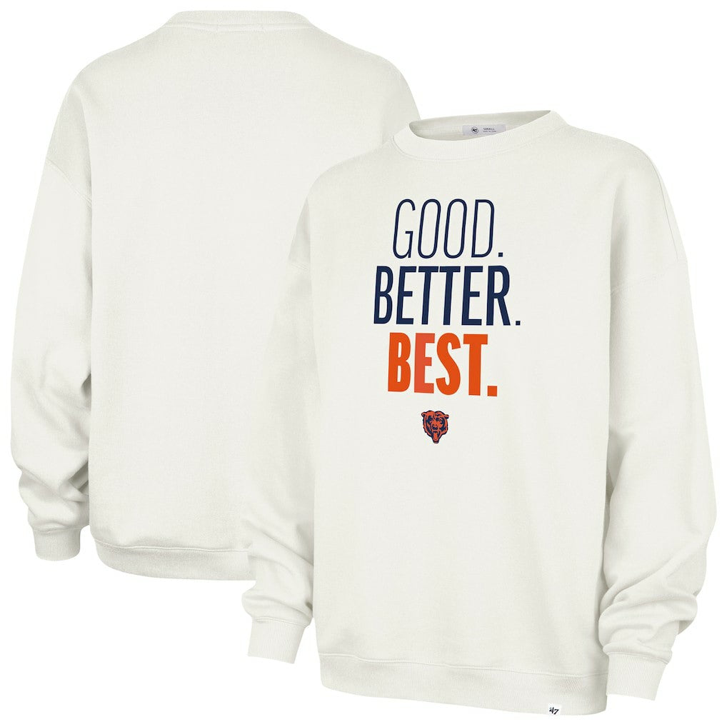 Chicago Bears '47 Women's Good. Better. Best. Imprint Oversized Sweatshirt Cream - 47 brand