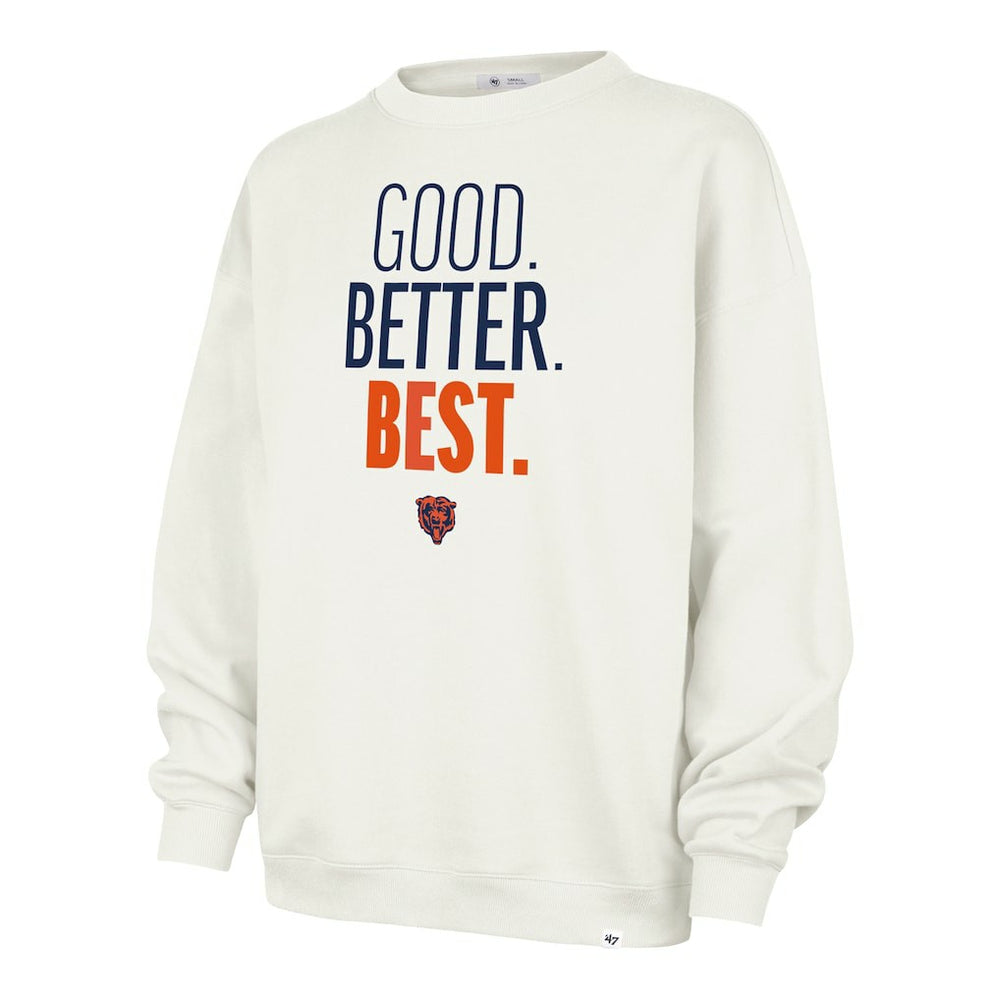 Chicago Bears '47 Women's Good. Better. Best. Imprint Oversized Sweatshirt Cream - 47 brand