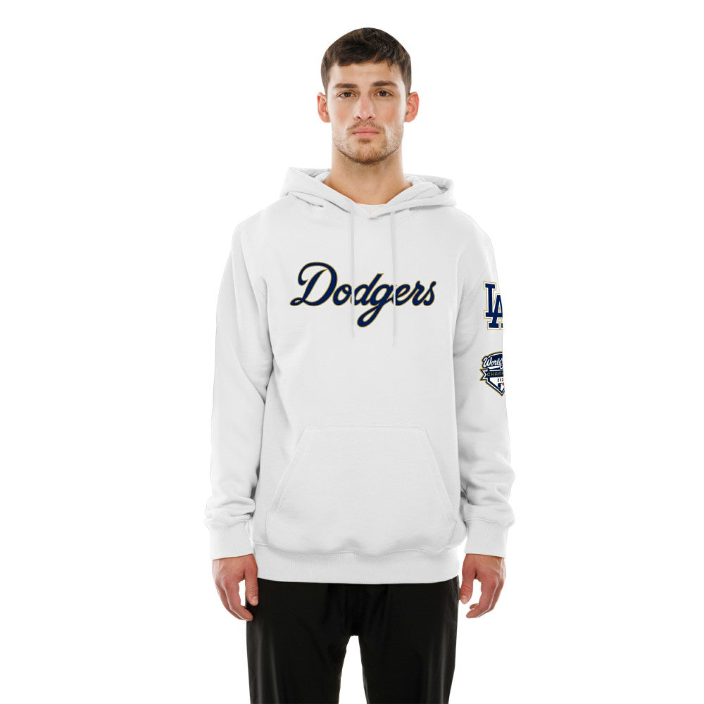 Los Angeles Dodgers New Era 2026 Gold Collection Logo Hoodie Lifestyle