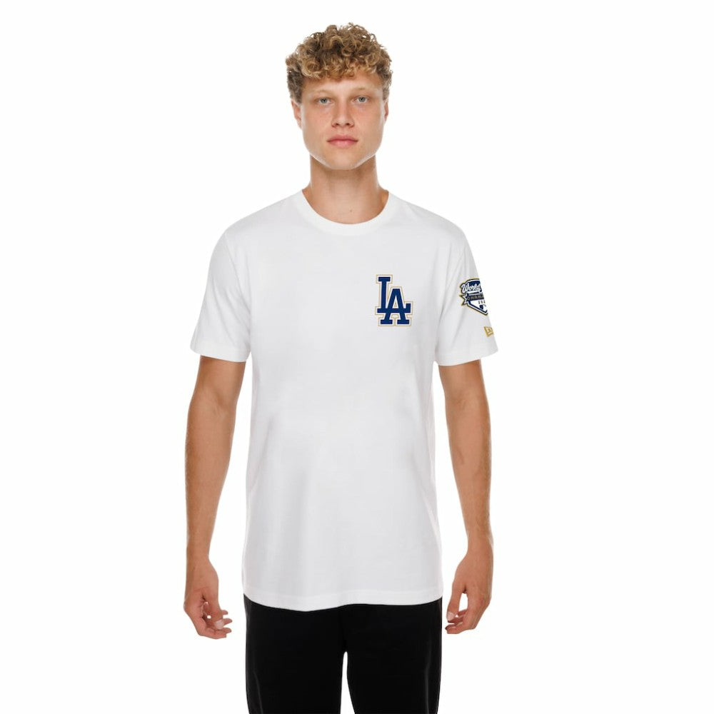 Los Angeles Dodgers New Era 2026 Gold Collection Logo & Patch T-Shirt Clearance