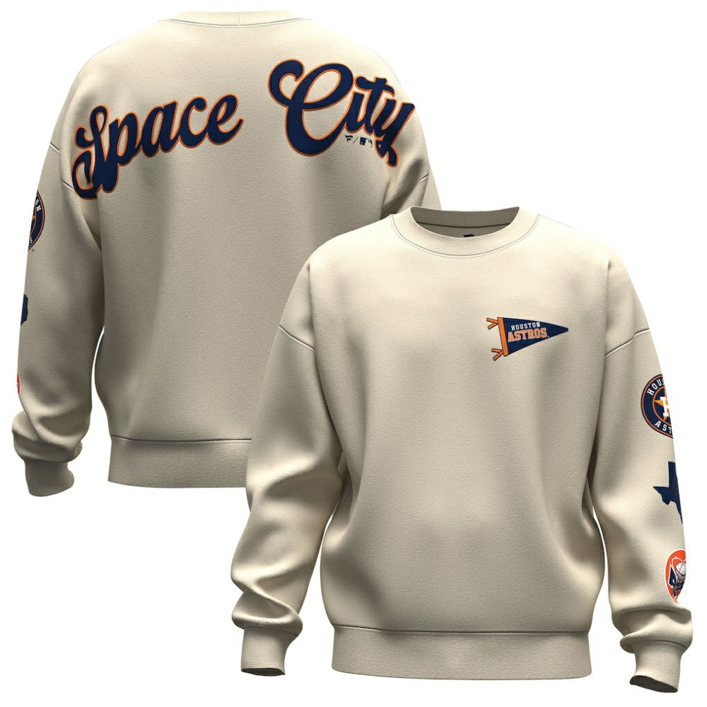 Houston Astros Fanatics Unisex Spirit Jersey Fleece Crewneck Pennant Sweatshirt Sale