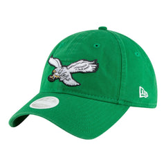 Philadelphia Eagles New Era Women's Throwback 9TWENTY Adjustable Hat Kelly Green - NFL