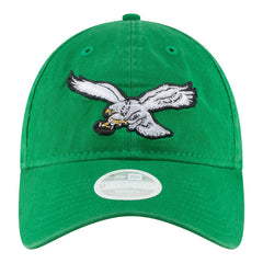 Philadelphia Eagles New Era Women's Throwback 9TWENTY Adjustable Hat Kelly Green - NFL