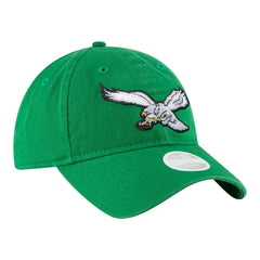 Philadelphia Eagles New Era Women's Throwback 9TWENTY Adjustable Hat Kelly Green - NFL
