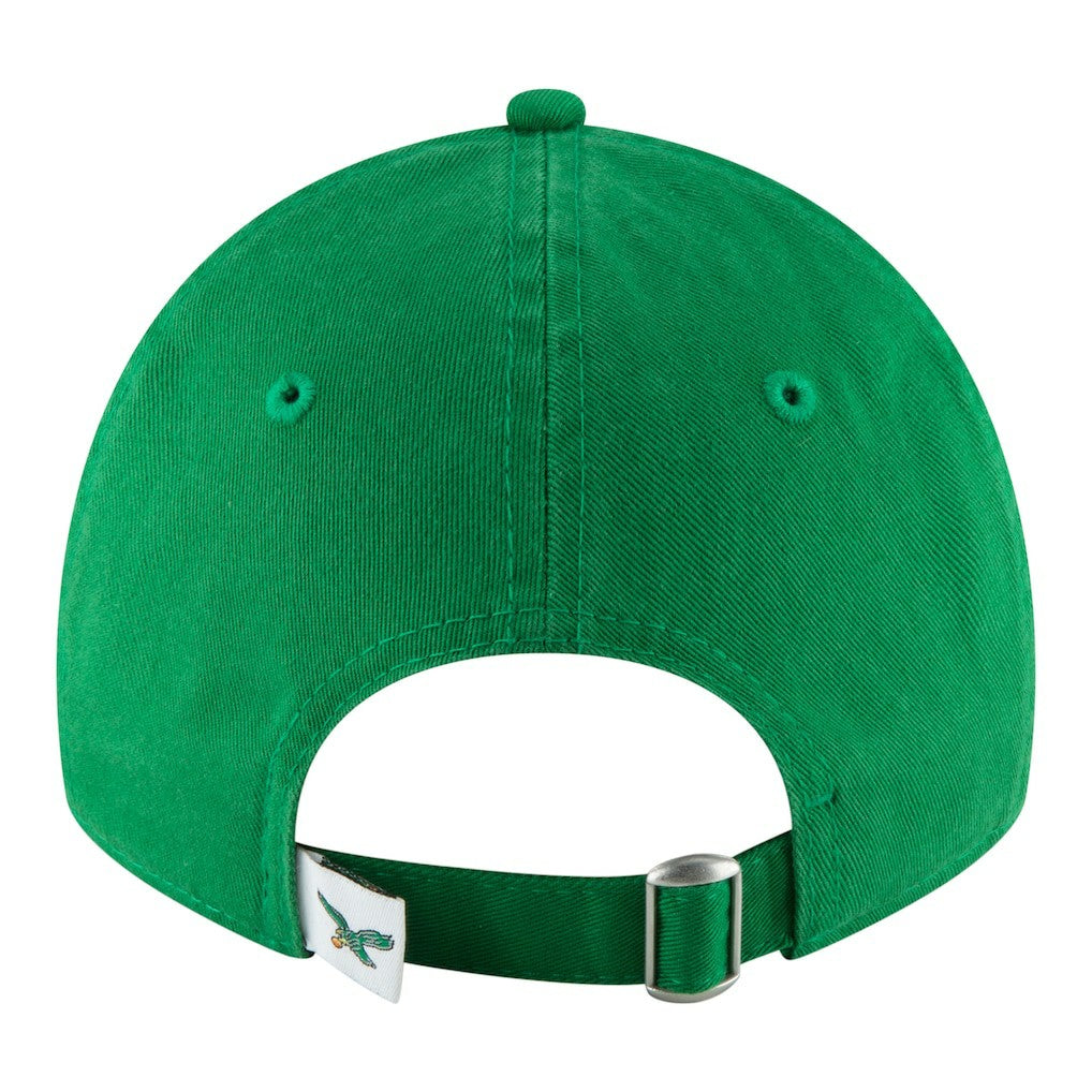 Philadelphia Eagles New Era Women's Throwback 9TWENTY Adjustable Hat Kelly Green - NFL
