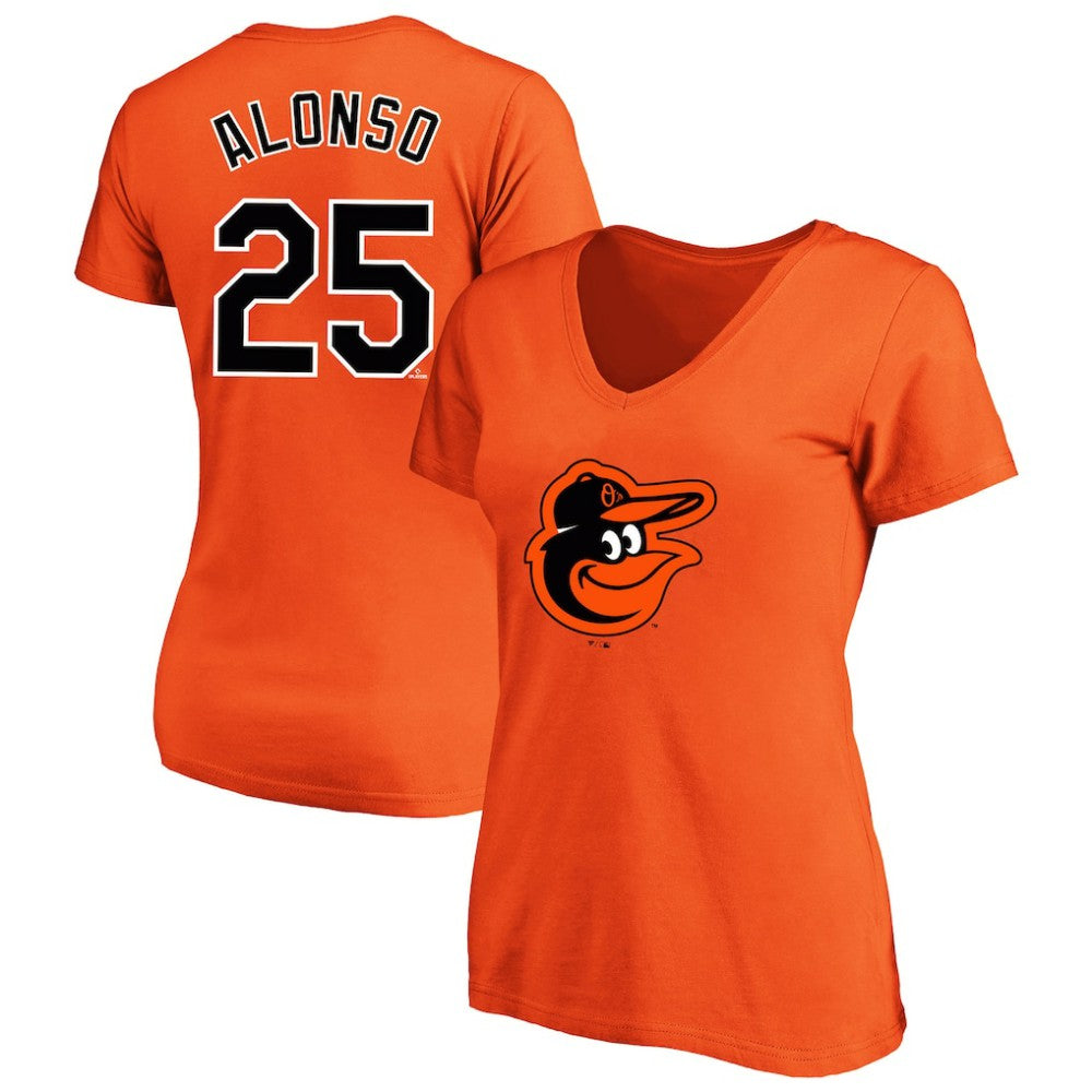 Pete Alonso Baltimore Orioles Profile Women's Plus Size Name & Number V-Neck T-Shirt Lifestyle