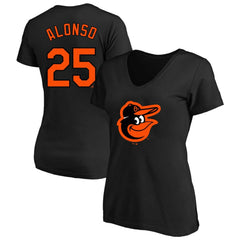 Pete Alonso Baltimore Orioles Profile Women's Plus Size Name & Number V-Neck T-Shirt Clearance
