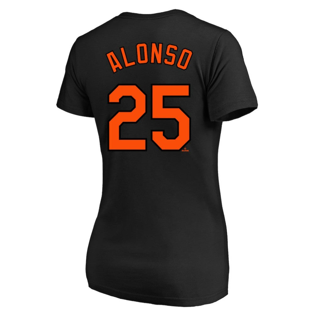Pete Alonso Baltimore Orioles Profile Women's Plus Size Name & Number V-Neck T-Shirt Clearance