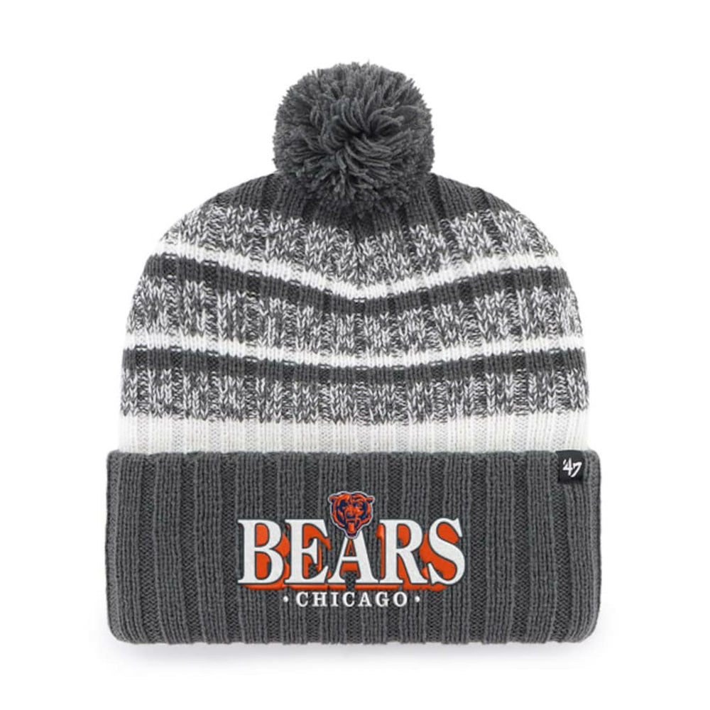 Chicago Bears '47 Tavern Cuffed Knit Hat with Pom Charcoal - 47 brand