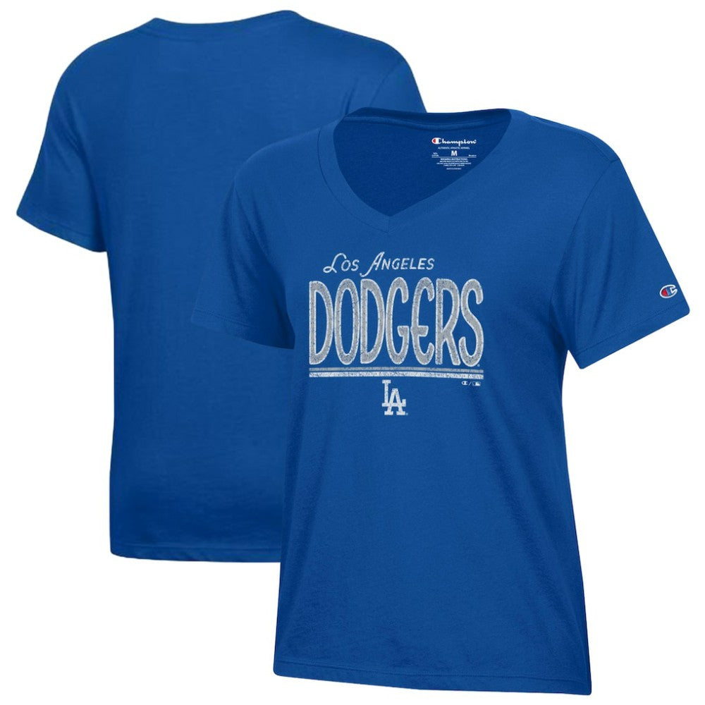 Los Angeles Dodgers Champion Women's Core V-Neck T-Shirt Clearance
